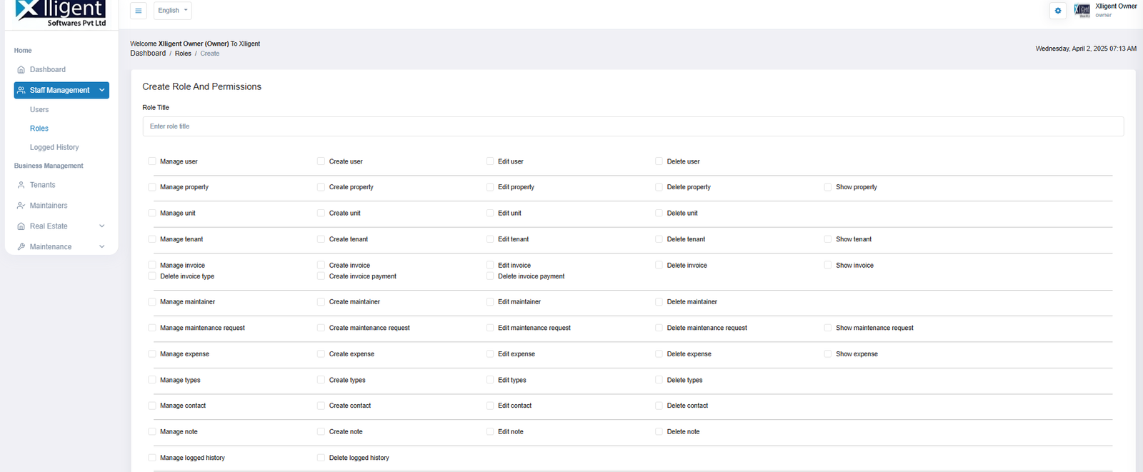 User Roles & Permissions